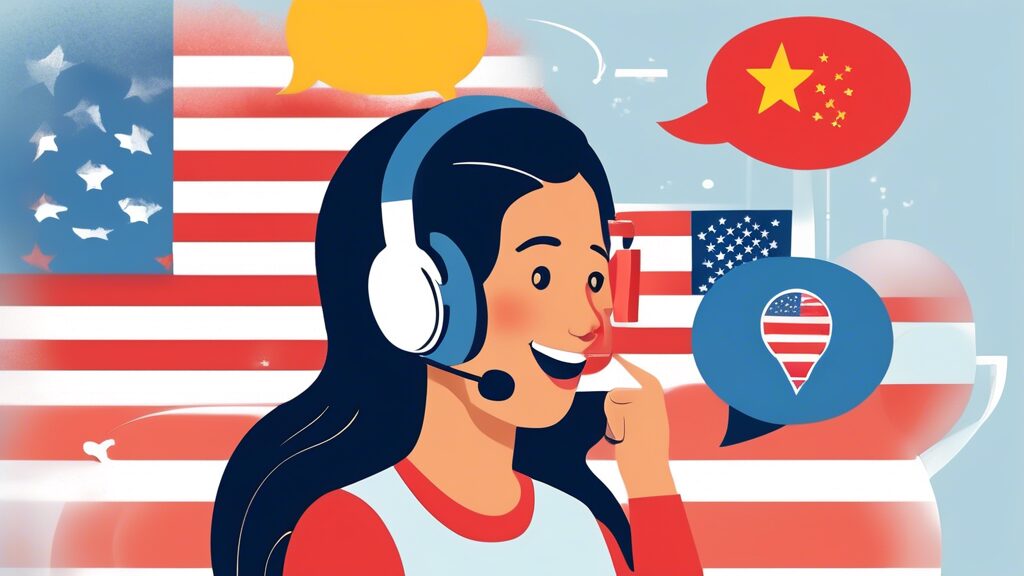 ## DALL-E Prompt Ideas for Benefits of Bilingual Customer Support:nn**Option 1 (Literal):**nn> A customer service representative with a headset, smiling and speaking with two speech bubbles above her