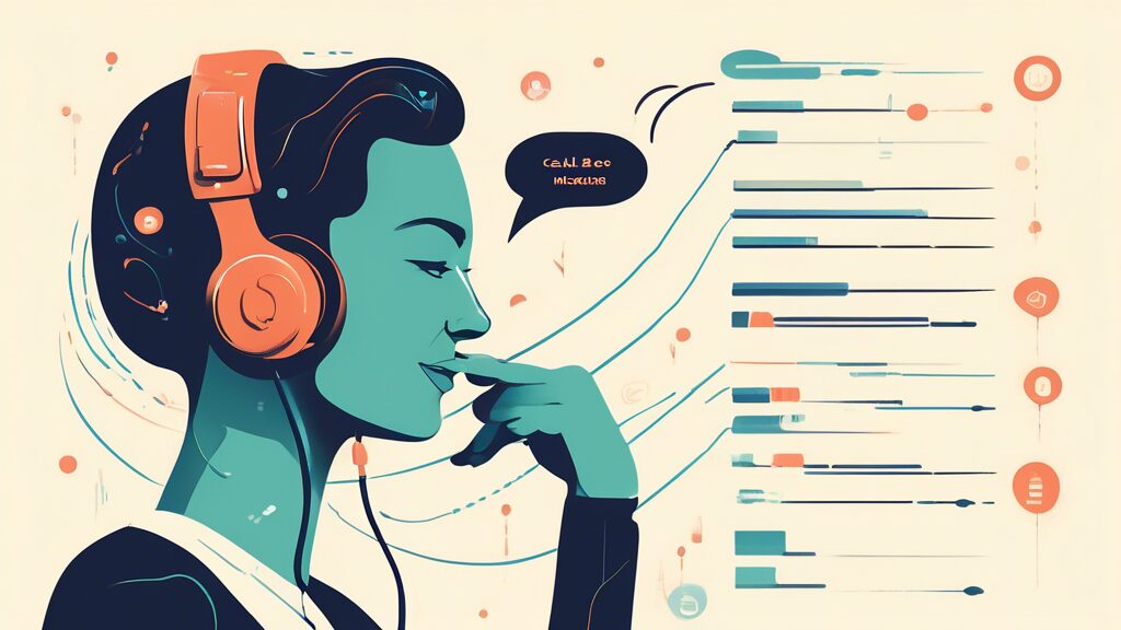 ## DALL-E Prompt Ideas for Call Monitoring Basics:nn**Option 1 (Literal):**nn> A vintage telephone handset with sound waves emanating from it, transforming into a bar graph and data points. nn**Option